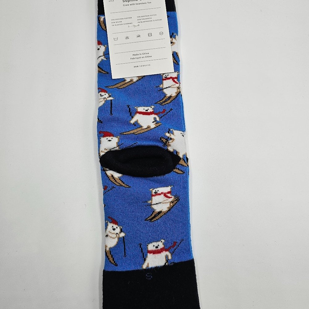 Me Undies Socks Supima Cotton Crew - Picture 2 of 3